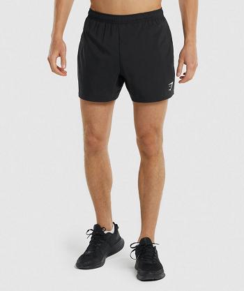 Gymshark Arrival 5" Muške Kratke Hlače Crne | HR 2898EBC